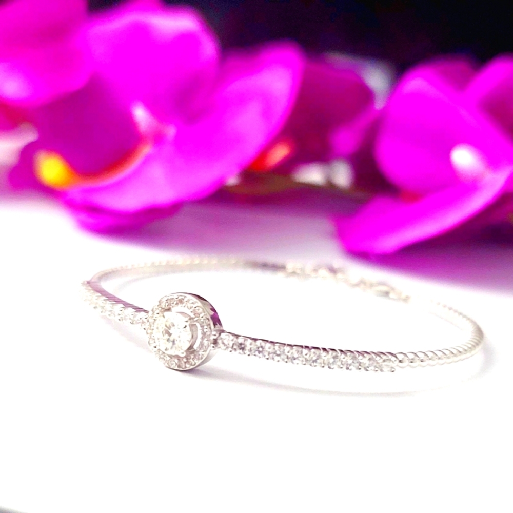 Exquisite 0.5cts Real Moissanite Diamond Tennis Bracelet - Picture 6 of 11